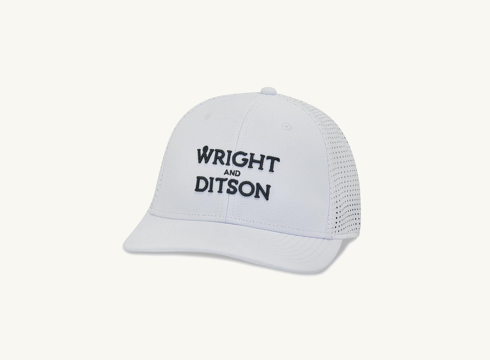 white Wright and Ditson hat