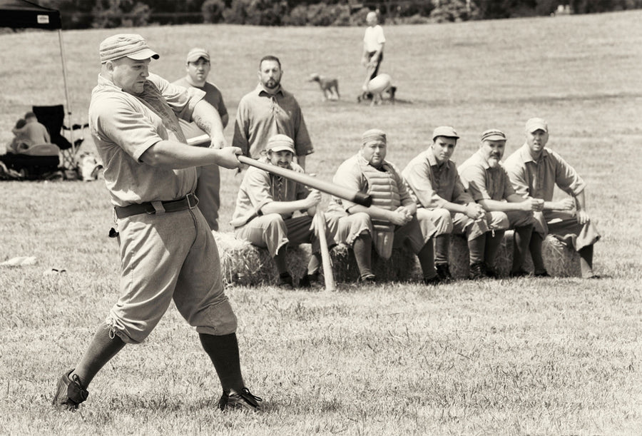 vintage baseball player