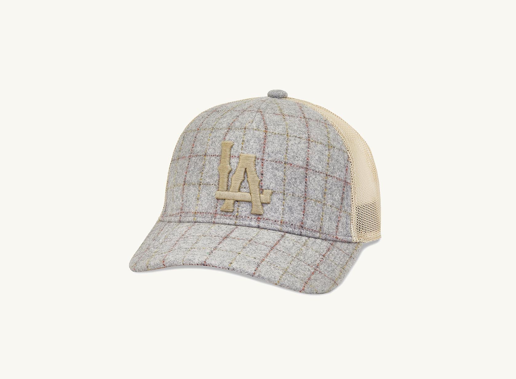 LA window pane baseball hat