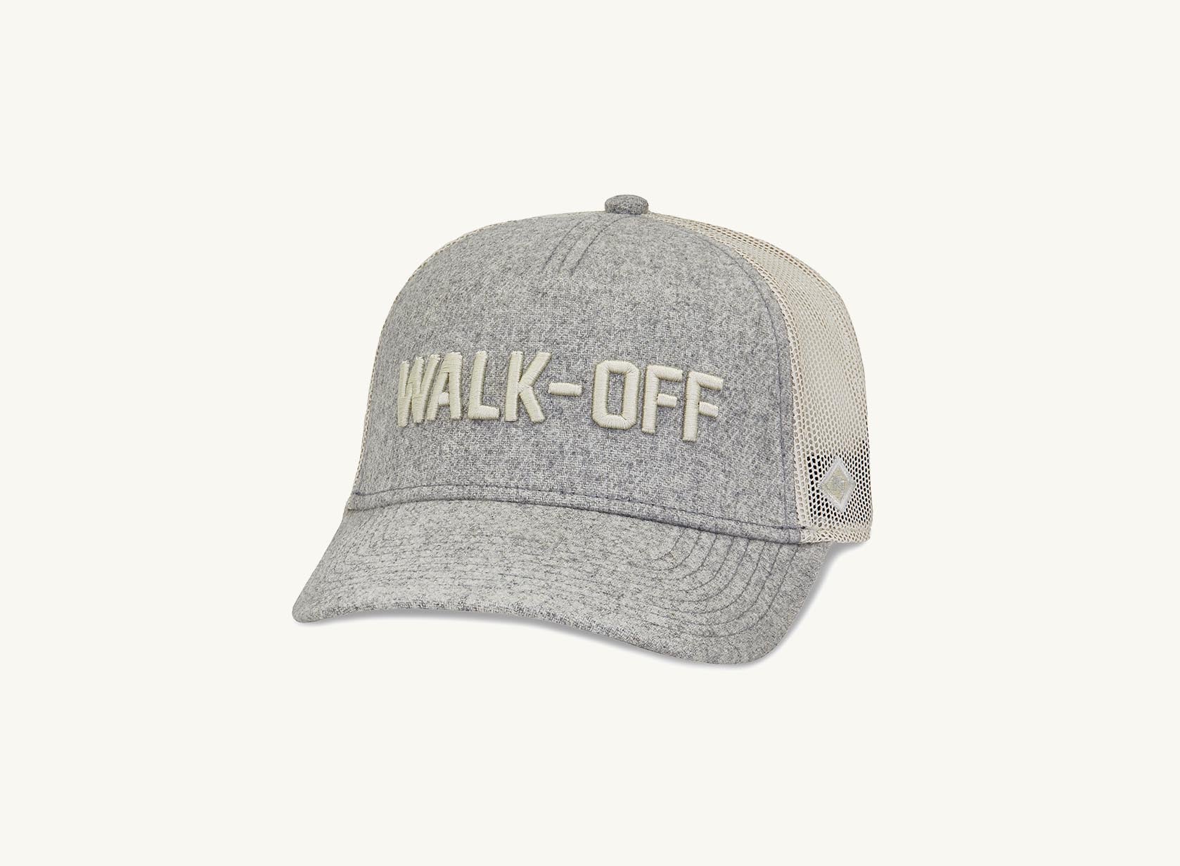 gray walkoff hat