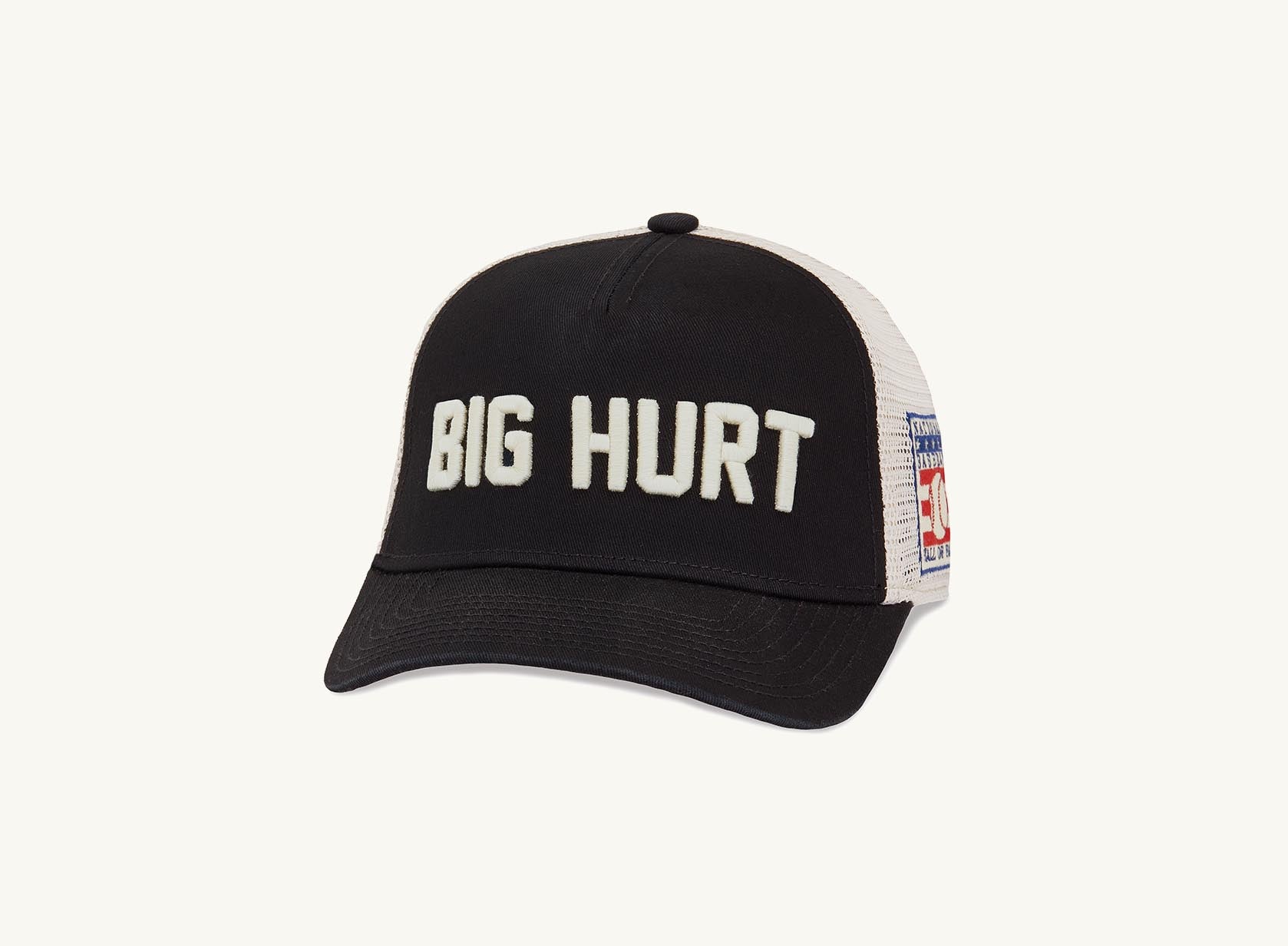 black and white big hurt hat