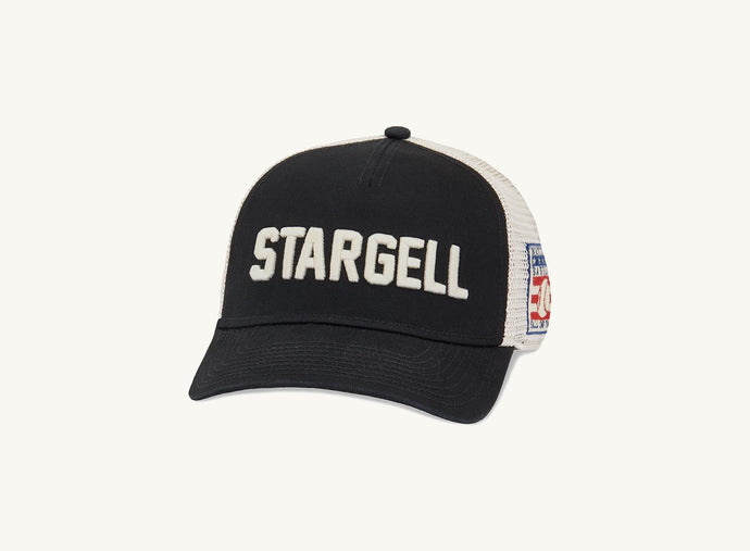 black and beige stargell hat