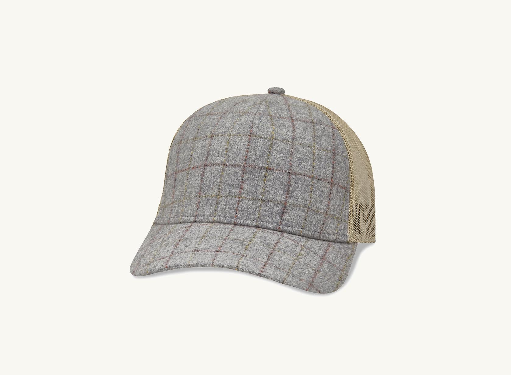 grey windows pane hat