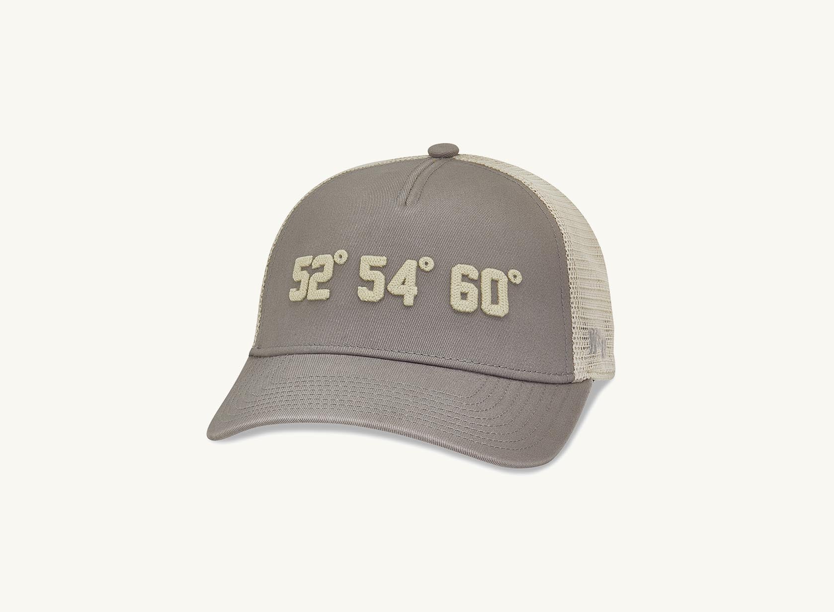 grey 52, 54,60 palmer golf hat